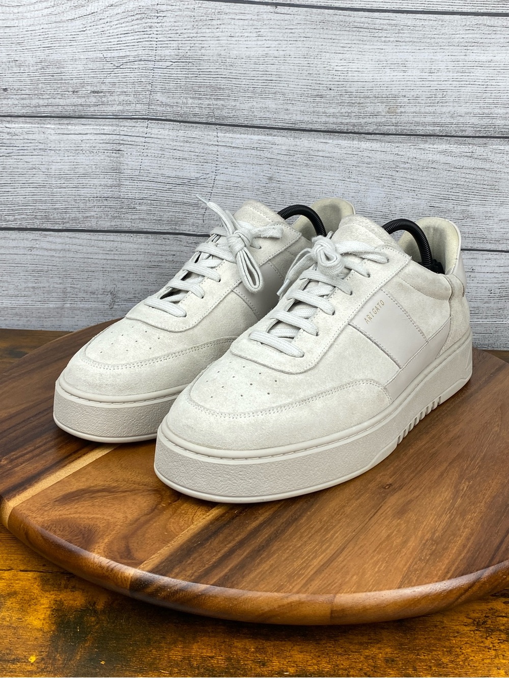 Axel Arigato Orbit Vintage Light Grey Suede Mono Sneakers Men’s Shoe Size 13 View 2